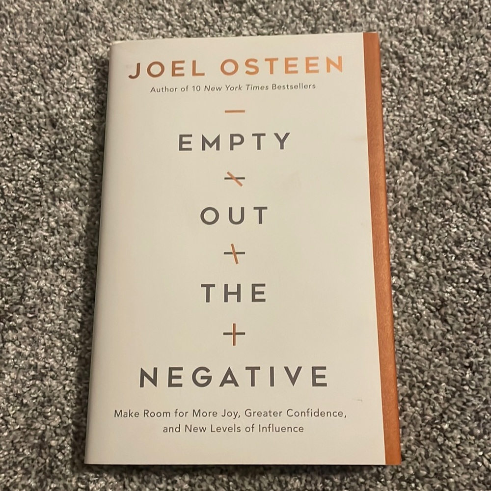 🤩2for$20 - Joel Osteen NEW “Empty Out the Negative” Hardcover Book - Picture 1 of 3
